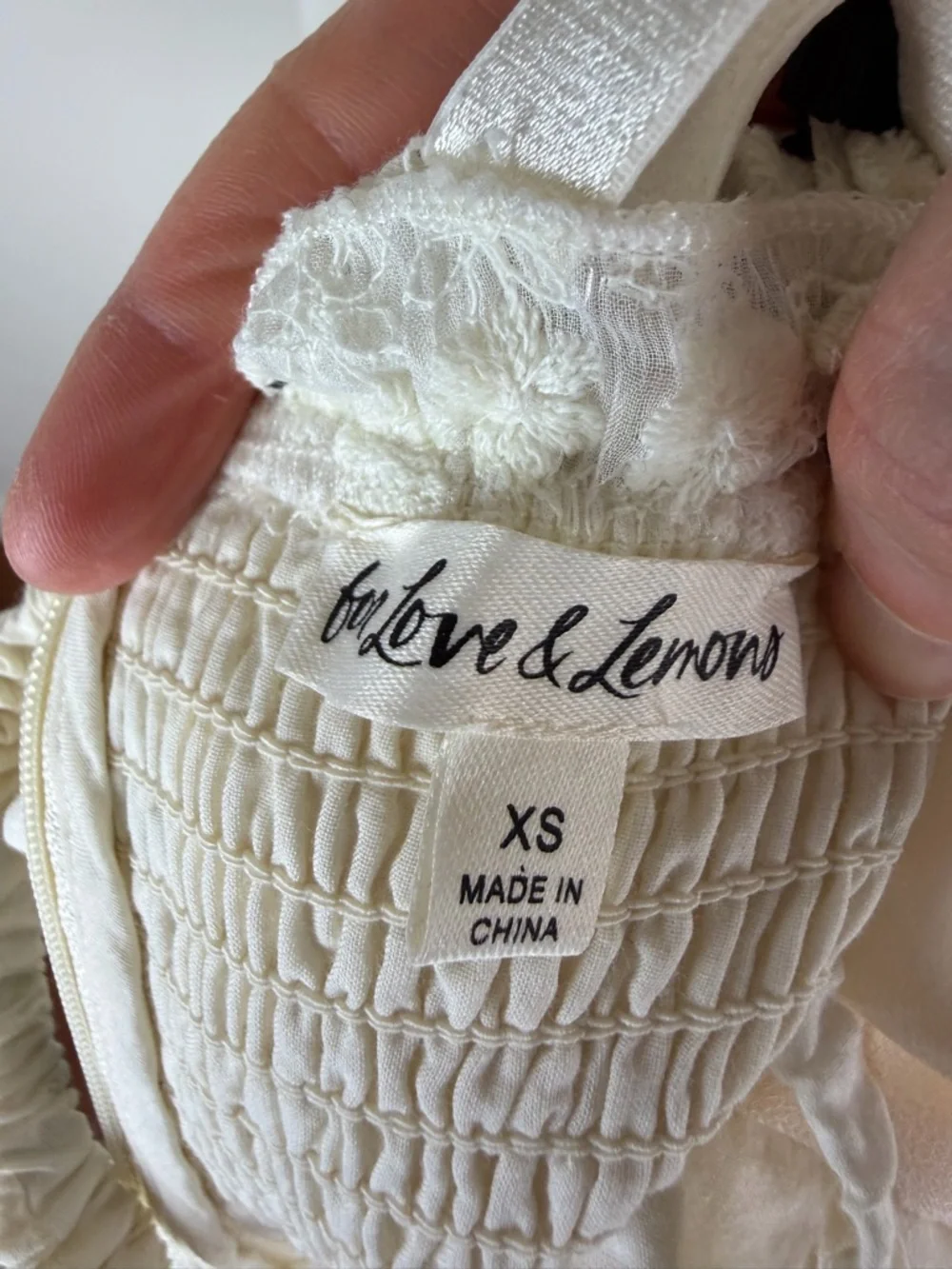 For Love & Lemons Sora Eyelet Mini Dress Size XS - Picture 9 of 11